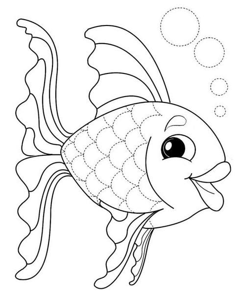 Cách vẽ con cá hoạt hình đơn giản dành cho các bé  Đô Trưởng